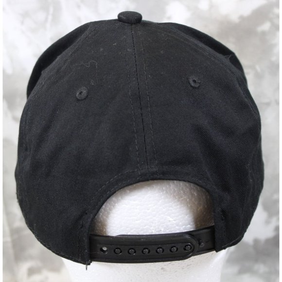 OG Hustle Black Flat Bill California Republic Hat Ball Cap - Picture 6 of 8